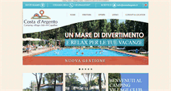 Desktop Screenshot of costadargento.it